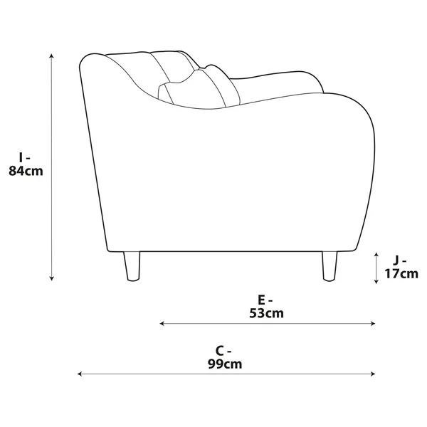 Habitat Turnmill Fabric 3 Seater Sofa - Charcoal - Ash Leg