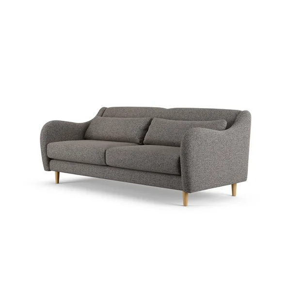 Habitat Turnmill Fabric 3 Seater Sofa - Charcoal - Ash Leg
