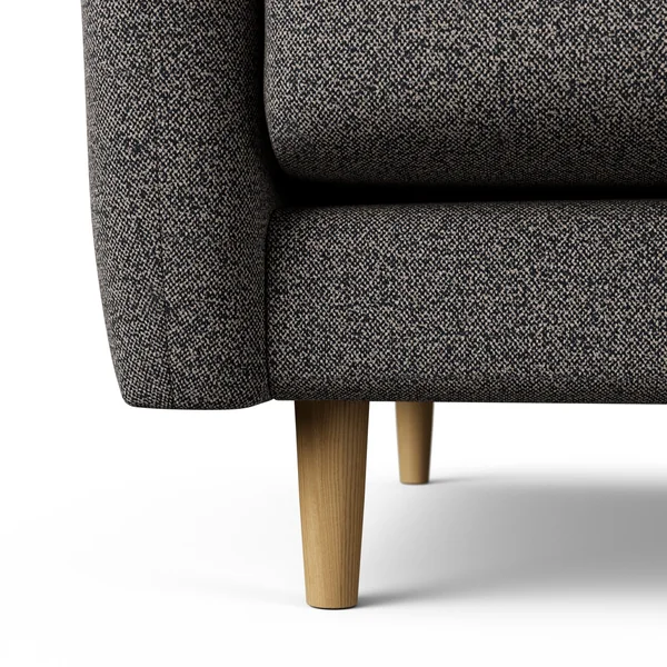 Habitat Turnmill Fabric 3 Seater Sofa - Charcoal - Ash Leg