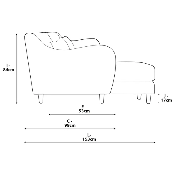 Habitat Turnmill Left Hand Corner Sofa - Gold