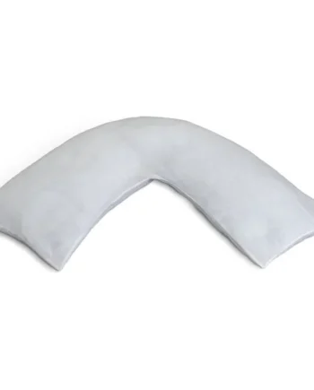 Habitat V Shaped Support Pillow with Pillowcase - White