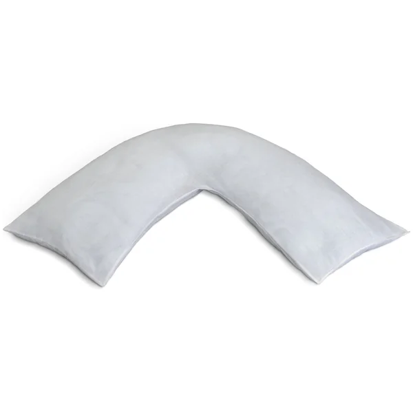 Habitat V Shaped Support Pillow with Pillowcase - White