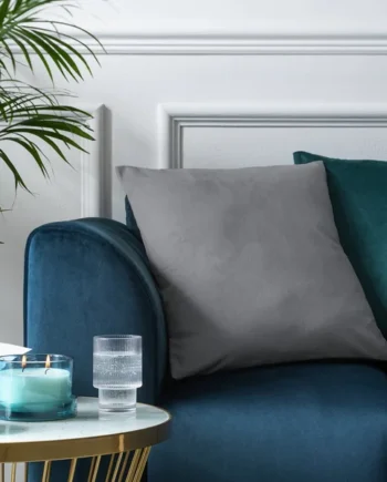 Habitat Velvet Cushion Cover-2 Pack- Slate - 43x43cm
