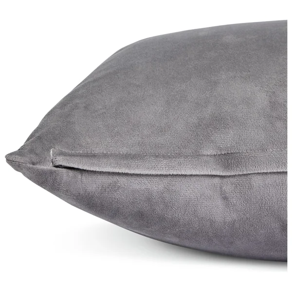 Habitat Velvet Cushion - Slate - 43x43cm