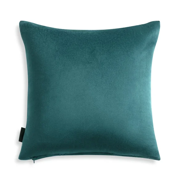 Habitat Velvet Cushion - Teal - 43x43cm
