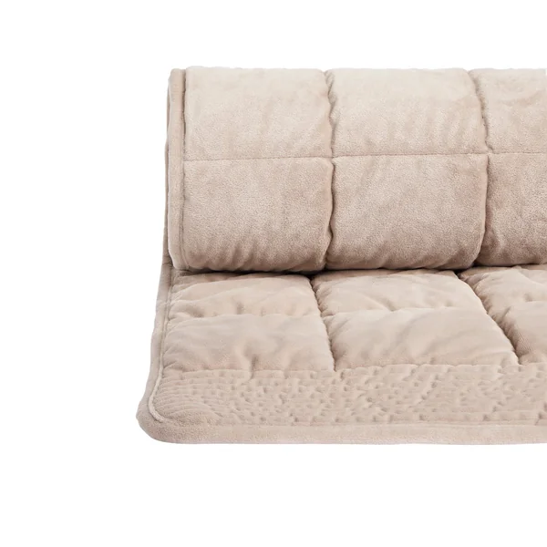 Habitat Velvet Quilted Bedspread - Beige - 220x200cm