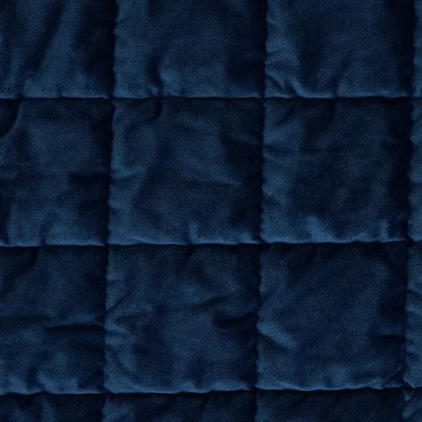 Habitat Velvet Quilted Bedspread - Navy - 200x150cm