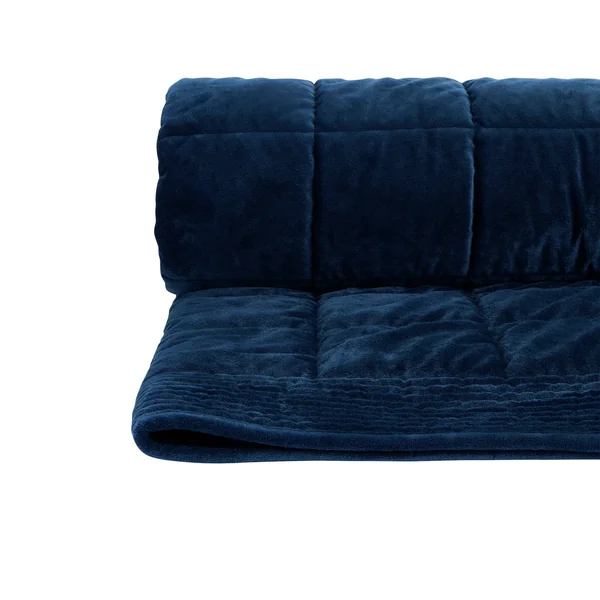 Habitat Velvet Quilted Bedspread - Navy - 200x150cm