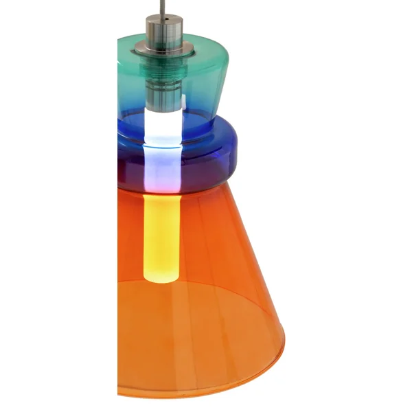 Habitat Vivian Glass LED Ceiling Light - Multicoloured