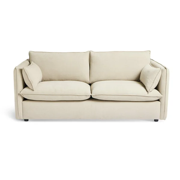 Habitat Willow Fabric 3 Seater Sofa - Natural