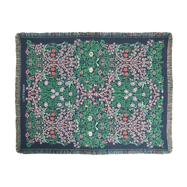 Habitat x Morris & Co. Blackthorn Throw - Green - 125x150cm
