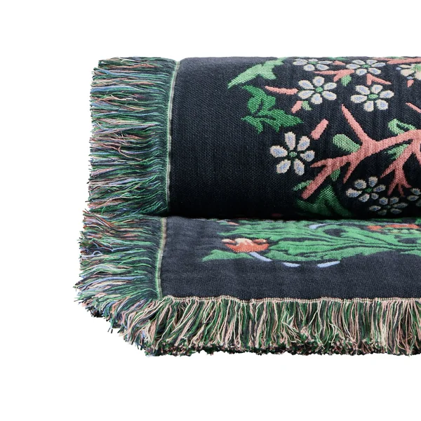 Habitat x Morris & Co. Blackthorn Throw - Green - 125x150cm