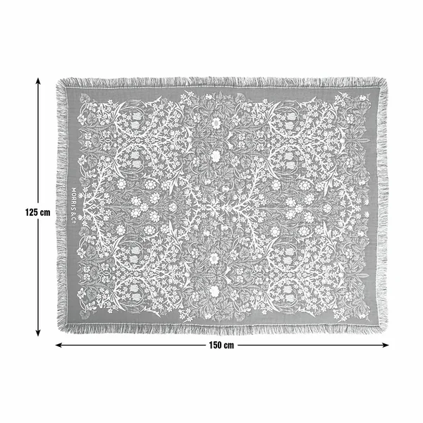 Habitat x Morris & Co. Blackthorn Throw - Green - 125x150cm