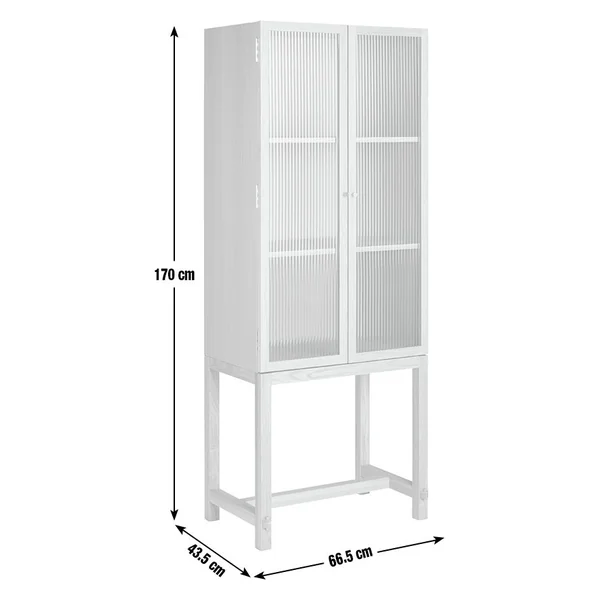 Habitat x Morris & Co. Canterbury Oak Veneer Display Cabinet