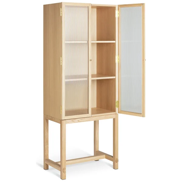 Habitat x Morris & Co. Canterbury Oak Veneer Display Cabinet