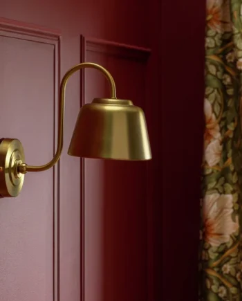 Habitat x Morris & Co. Library Brass Wall Light