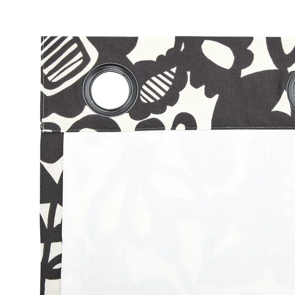 Habitat x Scion Eyelet Curtains - Black & white - 117x137cm