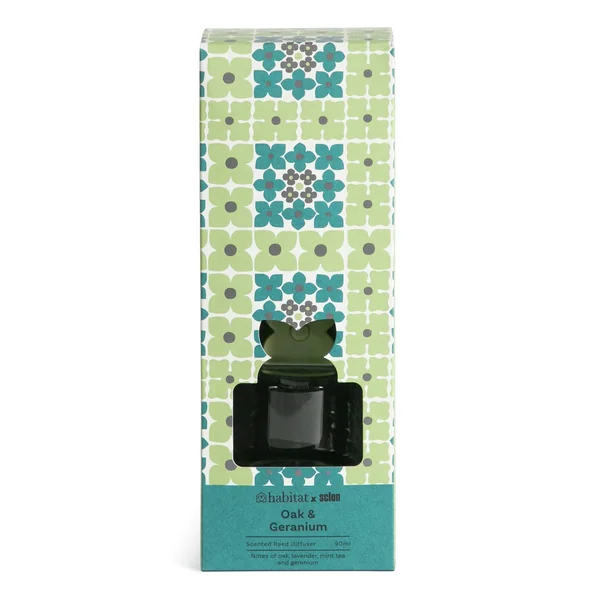Habitat x Scion Prairie 90ml Reed Diffuser - Oak & Geranium