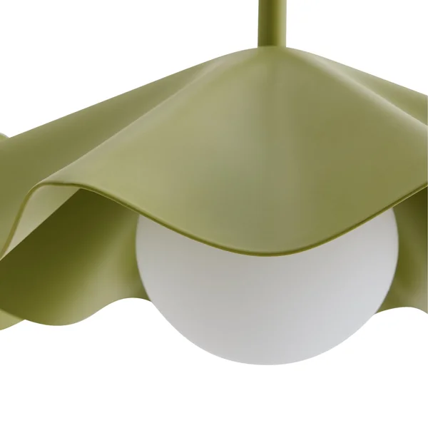 Habitat Yuno Pleat Metal Arch Wall Light - Olive