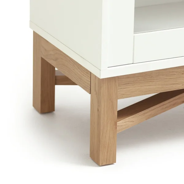 Habitat Zander Display Unit - White & Oak Effect