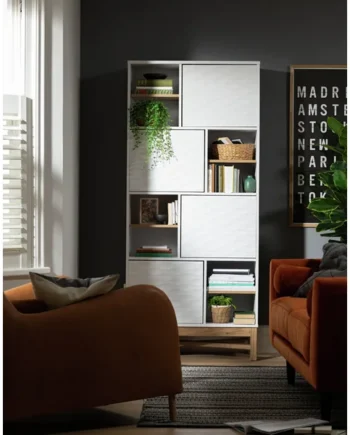 Habitat Zander Tall Shelving Unit - Two Tone