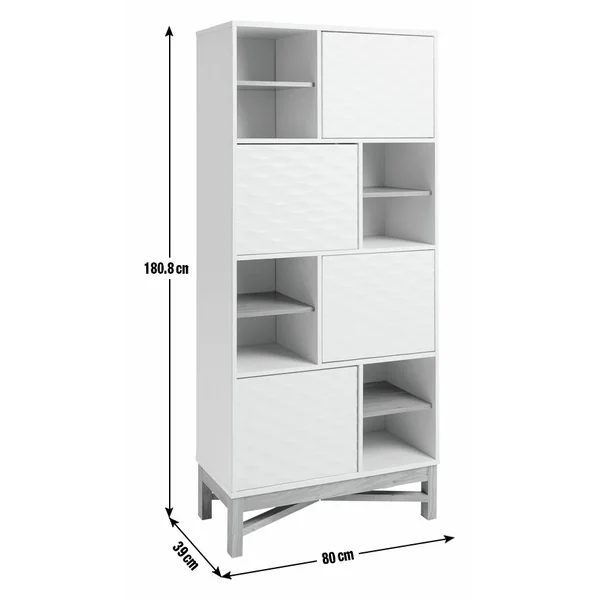 Habitat Zander Tall Shelving Unit - Two Tone