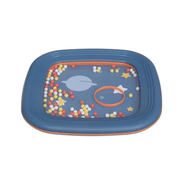 Halilit Baby Tummy Time Shaking Drum – Musical Sensory Toy for Infants 3 Months+ | Includes Tummy-Time Booklet | Develops Motor Skills, Rhythm & Coordination | BPA-Free | Colours May Vary