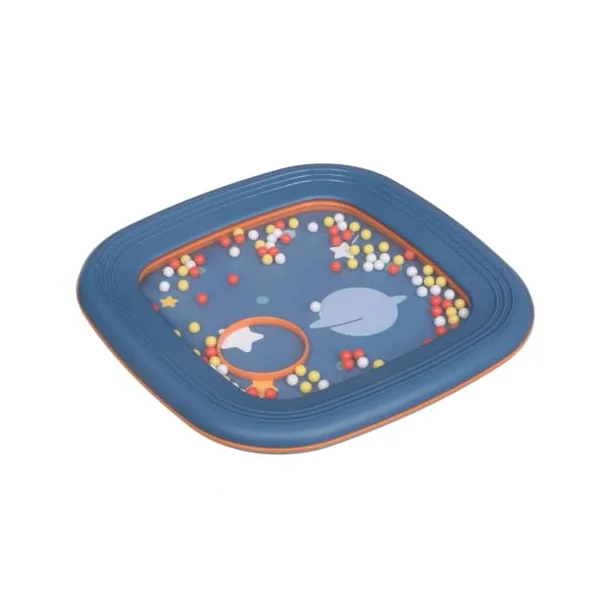 Halilit Baby Tummy Time Shaking Drum – Musical Sensory Toy for Infants 3 Months+ | Includes Tummy-Time Booklet | Develops Motor Skills, Rhythm & Coordination | BPA-Free | Colours May Vary