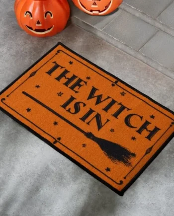 Hallow Scream Washable Door Mat - The Witch Is In