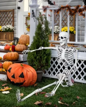 Halloween Life Size Full Body Skeleton Festival Skeleton Prop Decoration