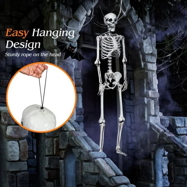 Halloween Life Size Full Body Skeleton Festival Skeleton Prop Decoration