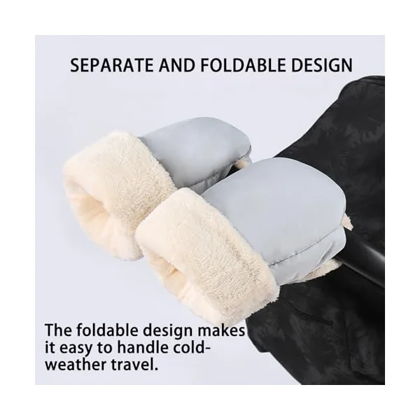 Handmuffs, Gloves Hand Warmer Strollers Pram Hand Muff Waterproof and Windproof for Pushchair Pram Winter Strollers Accessories