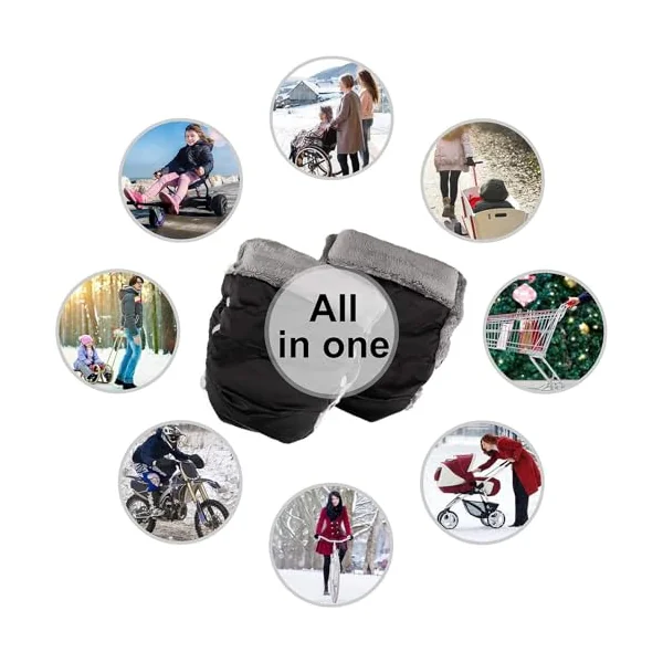 Handmuffs Mittens Windproof Pushchair Hand Warmer Gloves Splashproof Pram Muff Pram Muff