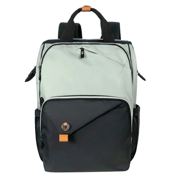 Hap Tim Diaper Bag Backpack,Large Capacity Travel Back Pack Maternity Baby Nappy Changing Bags, Double Compartments with Stroller Straps,Waterproof,Grey Black(UK7340-GB)