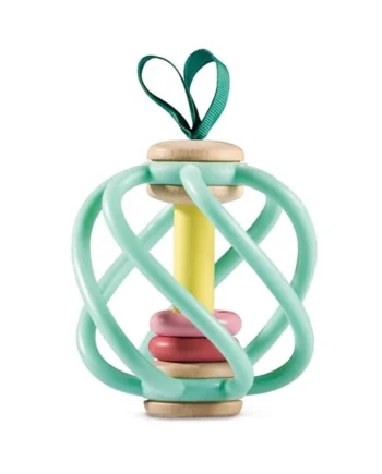 Hape Teether Baby Toy, Apple Grab Toy, Soft & Easy-to-Grip, Teething & Motor Skill Development, 3M+