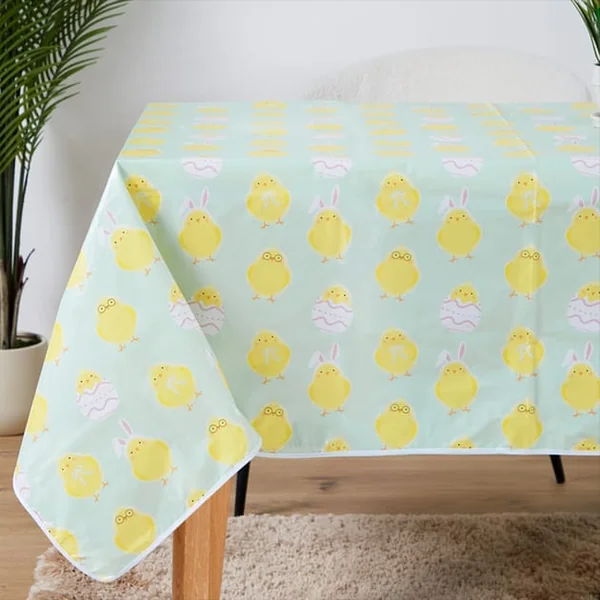 Happy Easter Wipe Clean Tablecloth - Chick