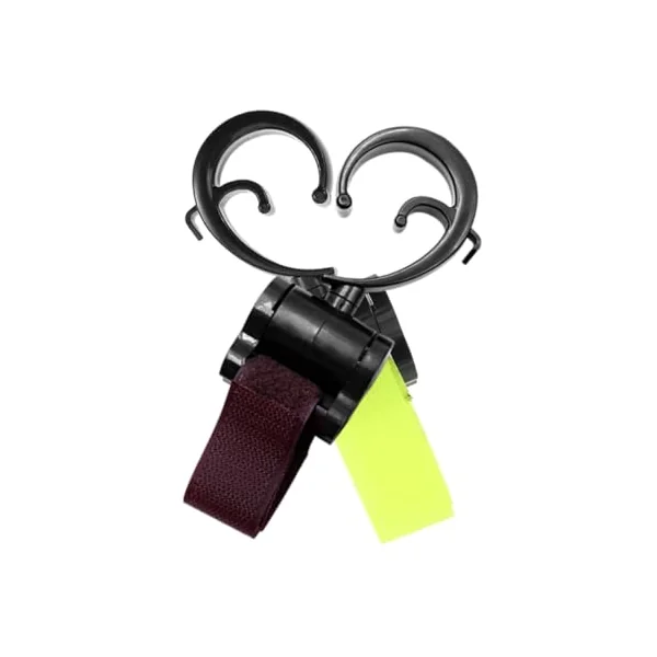 Happyyami 2pcs Stroller Hooks for Stroller Motorcycle Electric Scooter Strap Hook Multipurpose Hangers for Diaper Bags