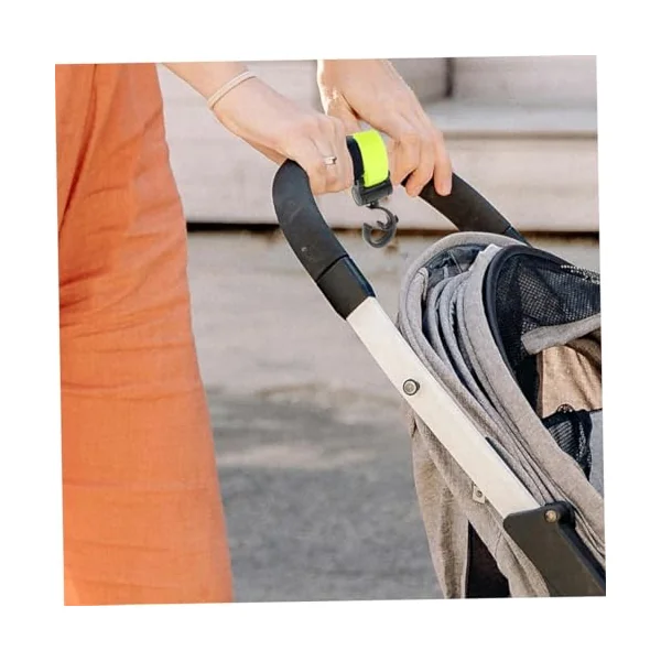 Happyyami 2pcs Stroller Hooks for Stroller Motorcycle Electric Scooter Strap Hook Multipurpose Hangers for Diaper Bags