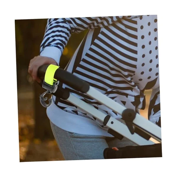Happyyami 2pcs Stroller Hooks for Stroller Motorcycle Electric Scooter Strap Hook Multipurpose Hangers for Diaper Bags