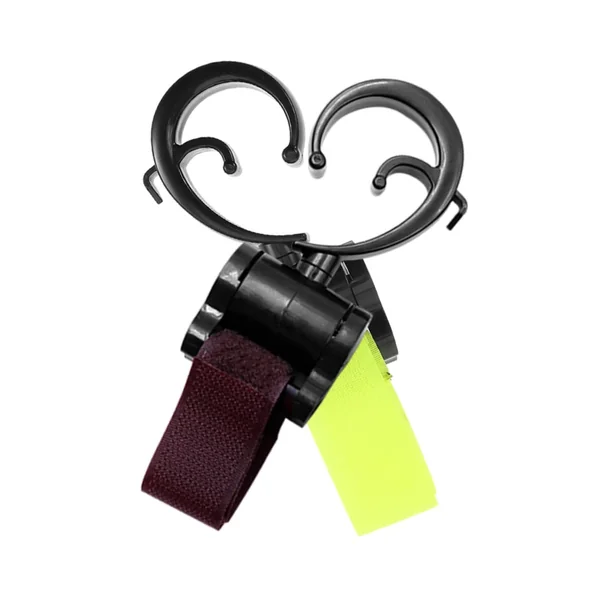 Happyyami 2pcs Stroller Hooks for Stroller Motorcycle Electric Scooter Strap Hook Multipurpose Hangers for Diaper Bags