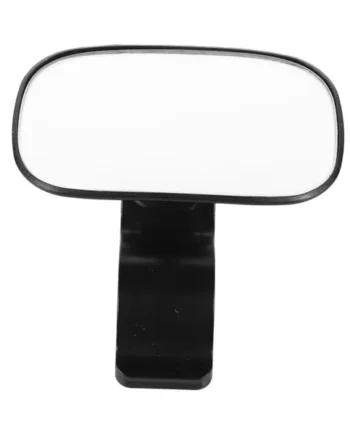 Happyyami Black Rear Facing Car Seat Mirror with Secure Clamp and Glass for Backseat Baby Monitoring Car Interior Accessory Ensuring Safe Driving for Parents