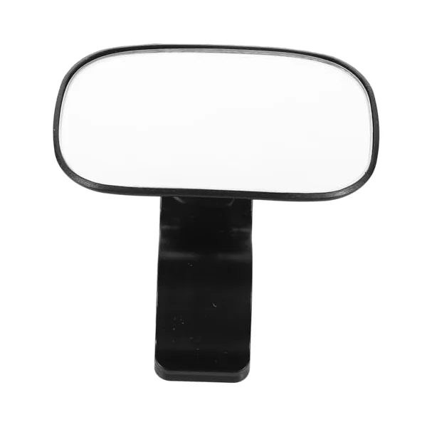 Happyyami Black Rear Facing Car Seat Mirror with Secure Clamp and Glass for Backseat Baby Monitoring Car Interior Accessory Ensuring Safe Driving for Parents