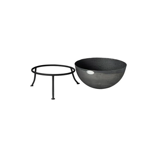 Harbour Housewares 60cm Steel Fire Pit - Outdoor Garden Patio Fire Bowl Brazier Heater Stove for Wood Log Charcoal Burning