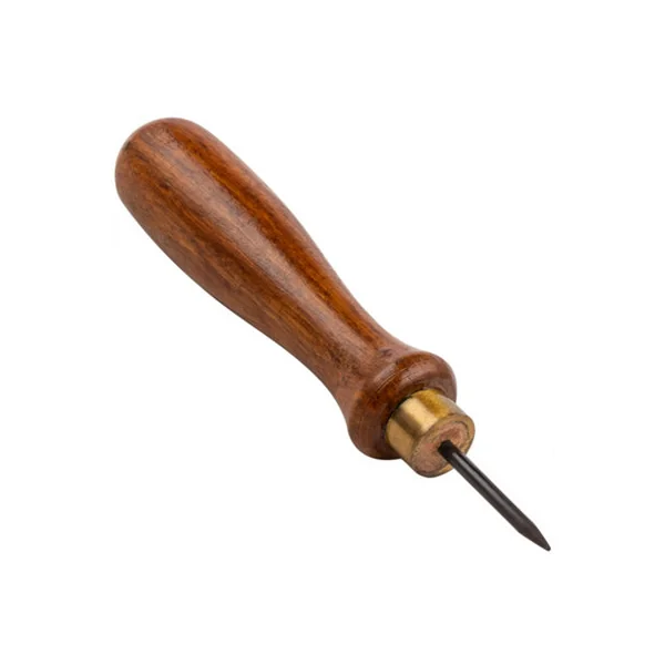 Hardys 3pc Bradawl Set - Square Point, Round Point, Chisel Point, Carbon Steel Heads and Wooden Handle - 5 inch (127mm)