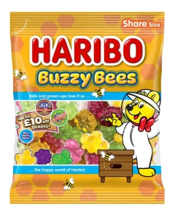 Haribo Buzzy Bees Jelly & Foam Sweets 160g