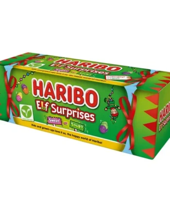 Haribo Elf Surprises Chewy Sweets Gift Tube 120g - Sweet & Sour Fruit Flavour