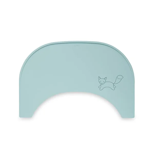 hauck Placemat for Alpha Click Tray, Fox Mint - Highchair Tray Mat for Alpha+ Wooden Highchair, Dishwasher Safe, Anti-Slip, Easy to Clean, Food Grade Silicone