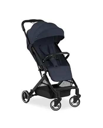 hauck Travel N Care, Dark Navy Blue - GOLD WINNER Mother & Baby Awards 2024, Lightweight Travel Pushchair with Raincover, Suspension, Compact & Foldable, UPF 50+ Fully Reclining from Birth up to 22 kg