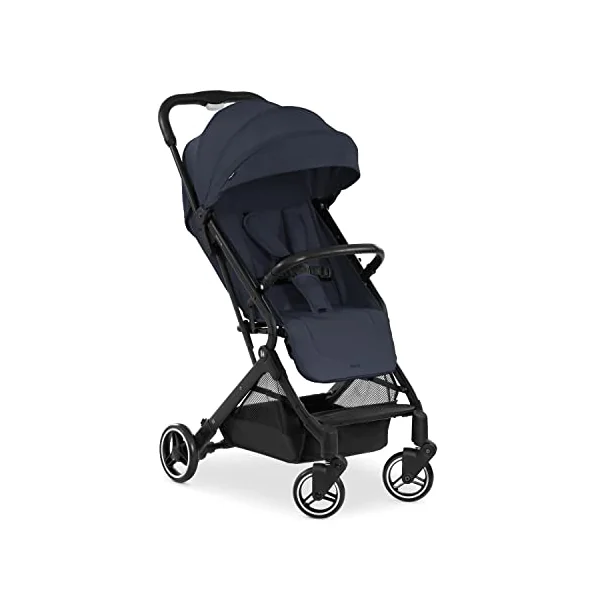 hauck Travel N Care, Dark Navy Blue - GOLD WINNER Mother & Baby Awards 2024, Lightweight Travel Pushchair with Raincover, Suspension, Compact & Foldable, UPF 50+ Fully Reclining from Birth up to 22 kg
