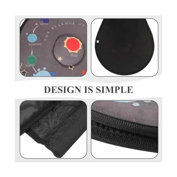 Healvian Rotating Car Seat Swivel Cushion 360° Rotating Seat Pad Pleated Cloth, Sponge and Plastic, Lightweight and Wear-resistant, Portable for Elderly, Pregnant Women, and Mobility Aid